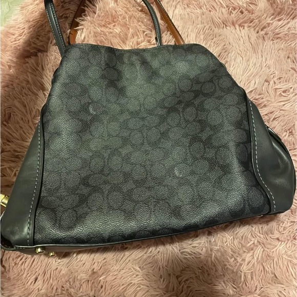 Coach dark navy blue tote - Picture 7 of 9